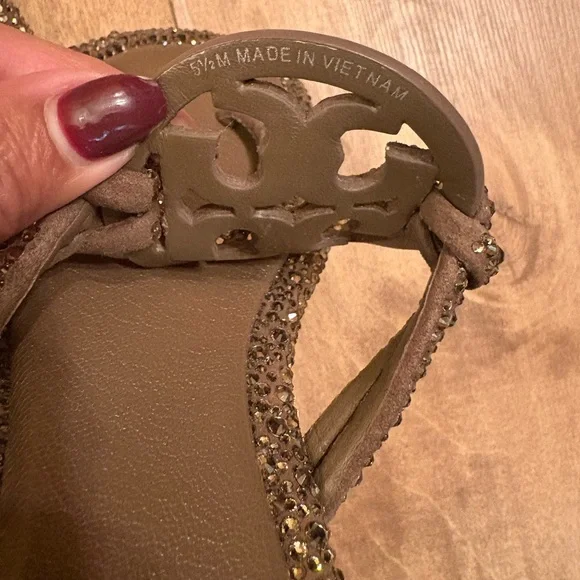 Tory Burch Glittering Brown Sandals - Picture 3 of 3